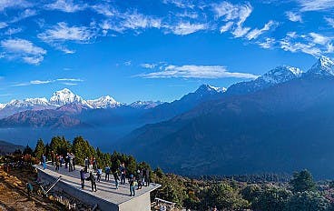 Annapurna range view from Poon Hill