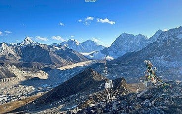 View of the Himalayan range