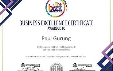 international Award - Business Excellence