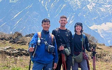 Trekkers enjoying the view